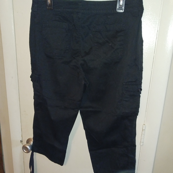 Faded Glory Black Capri Pants Sz 14 - Picture 10 of 14